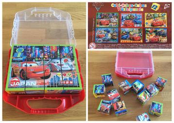 Blokpuzzel cars 6 verschillende in handige koffer beschikbaar voor biedingen