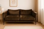 Comfortabele Green Velvet Designbank, Huis en Inrichting, Banken | Bankstellen, Ophalen, Driepersoons, 75 tot 100 cm, Zo goed als nieuw