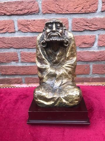 aziatica: bronzen beeld van Boddhidharma/ Daruma beschikbaar voor biedingen