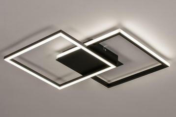 zwart led plafondlamp dimbaar badkamer keuken kantoor lamp beschikbaar voor biedingen
