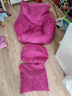 Loungepug Zitzakstoel Roze Corduroy, Huis en Inrichting, Zitzakken, Ophalen of Verzenden, Gebruikt, Roze, Zitzakstoel
