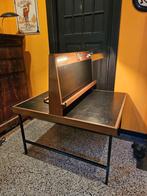 Uniek Vintage Dubbele Leestafel / Bibliotheek, Ophalen