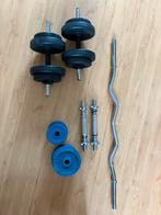 Ez bar en 2 sets halters en gewichten, Ophalen, Gebruikt