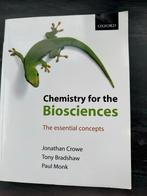 Chemie voor de Biowetenschappen - Crowe, Bradshaw, Monk, Boeken, Studieboeken en Cursussen, Ophalen of Verzenden, Beta, Zo goed als nieuw