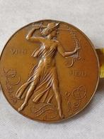 nederland , brons Gedenkpenning 2 de oorlog met hakenkruis, Postzegels en Munten, Penningen en Medailles, Ophalen, Brons, Nederland