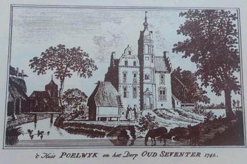 Prent 't Huis Poelwijk Oud Seventer 1742 beschikbaar voor biedingen