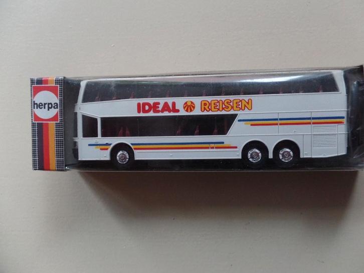   Setra bus dubbeldekker Ideal Reisen (Herpa), Hobby en Vrije tijd, Modelauto's | 1:87, Nieuw, Bus of Vrachtwagen, Herpa, Verzenden