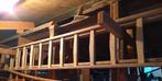 3 Houten schuifladders van 2x 22- 20 of 18 treden, Doe-het-zelf en Verbouw, Ladders en Trappen, Ophalen, Gebruikt, Ladder, 4 meter of meer