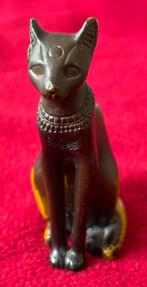 Franklin Mint massief bronzen beeldje van een Egyptische kat, Ophalen of Verzenden, Gebruikt, Overige typen
