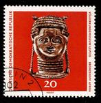 postzegel 1323 DDR Bronzen vrouwenhoofd uit Nigeria, Postzegels en Munten, Ophalen of Verzenden, DDR, Gestempeld