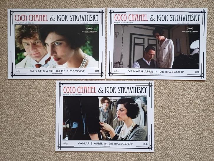 COCO   CHANEL  &  IGOR   STRAVINSKY      lobbycard set., Verzamelen, Posters, Nieuw, Film en Tv, A4 of kleiner, Verzenden