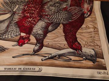 Vintage sjaal van zijde Tableau de Chasse - Sevini beschikbaar voor biedingen