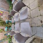 prachtige vintage olijfkleurige David Rowland stoelen, Huis en Inrichting, Stoelen, Ophalen, Gebruikt, Vijf, Zes of meer stoelen