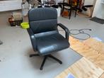 Ahrend retro 70s leatherette bureaustoel vergader stoel, Gebruikt, Zwart, Ophalen