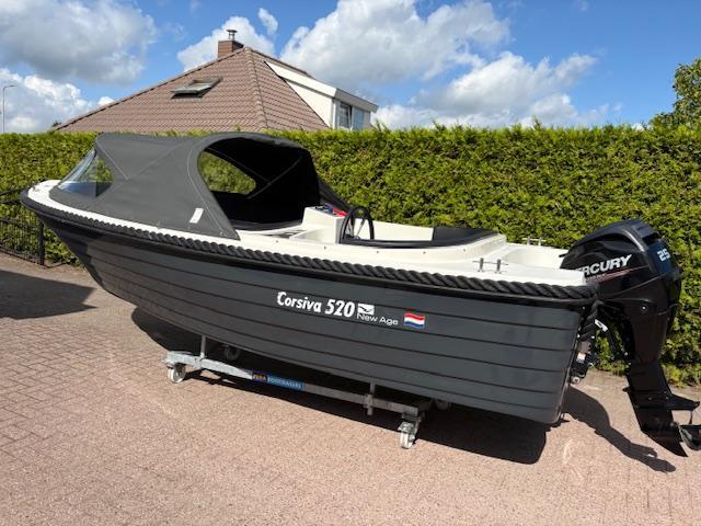 Corsiva 520 new age met Mercury 25 PK 4 Takt (bj 2015), Watersport en Boten, Sloepen, Gebruikt, 3 tot 6 meter, Overige brandstoffen