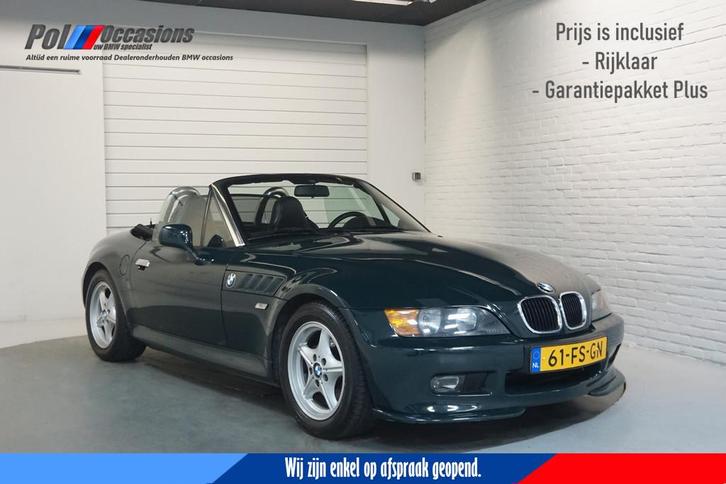 BMW Z3 Roadster 1.9 Cabriolet | Stoelverwarming | Dunkelgrun, Auto's, Oldtimers, Bedrijf, Te koop, ABS, Airbags, Alarm, Centrale vergrendeling