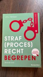 J.H.J. Verbaan - Straf(proces)recht begrepen, Boeken, Ophalen of Verzenden, Zo goed als nieuw, J.H.J. Verbaan