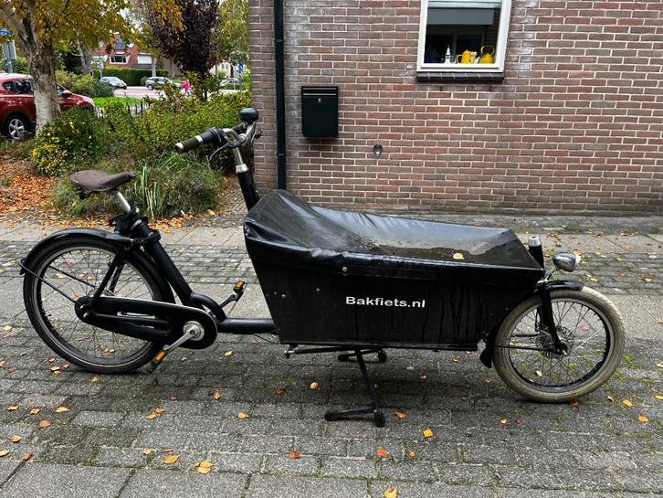 Cargobike long bakfiets, Fietsen en Brommers, Fietsen | Bakfietsen, Gebruikt, Fietsfabriek, 2 kinderen, Ophalen