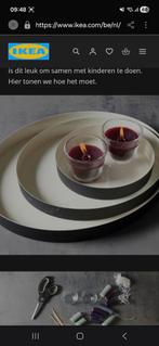 Ikea Glittrig Dienbladen Set - 3 stuks, Huis en Inrichting, Overige materialen, Gebruikt, Schaal, Rond