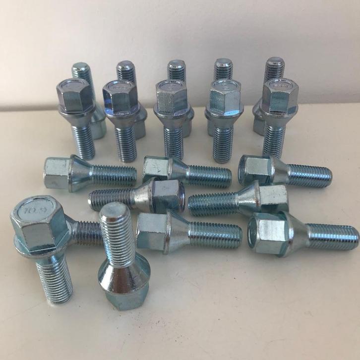 Wielbout M12 x 1,5 x 26 mm conische kop staal verzinkt, Auto diversen, Auto-accessoires, Nieuw, Ophalen of Verzenden
