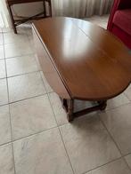 Ovale houten tafel met inklapbare bladen, Antiek en Kunst, Ophalen