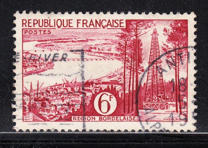 3234 - Frankrijk michel 1064 gestempeld , Landschap , Bord, Postzegels en Munten, Postzegels | Europa | Frankrijk, Gestempeld