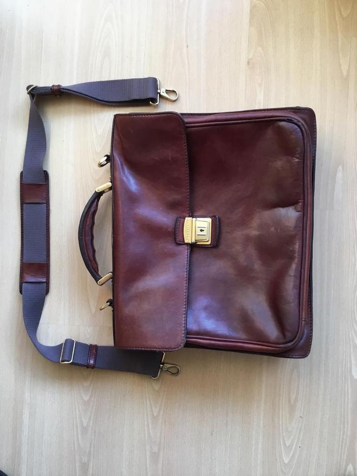 The Bridge Aktetas, Computers en Software, Laptoptassen, Gebruikt, Aktetas, 17 inch of meer, Ophalen of Verzenden