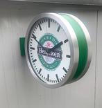 Mancave cafe aluminium Heineken stations klok ., Ophalen of Verzenden, Zo goed als nieuw, Overige typen, Heineken