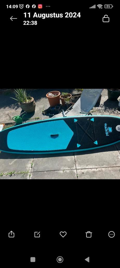 Peddel plank zonder peddel, Watersport en Boten, Suppen, Zo goed als nieuw, Ophalen