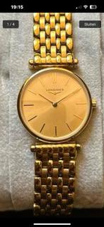 Longines dameshorloge - Quartz - Gouden band, Ophalen of Verzenden, Gebruikt, Minder dan 4 cm, Goud