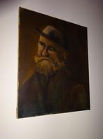 Man met hoed, snor en baard. Geschilderd door: J. van Tuyl, Antiek en Kunst, Kunst | Schilderijen | Klassiek, Ophalen of Verzenden