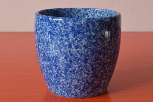 Retro vintage gespikkelde fat lava bloempot, Antiek en Kunst, Antiek | Keramiek en Aardewerk, Ophalen of Verzenden