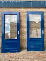 Hardhouten deuren te koop, Doe-het-zelf en Verbouw, Deuren en Horren, Ophalen, Gebruikt, 80 tot 100 cm, 200 tot 215 cm