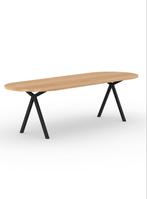 Studio Henk Eettafel Ovaal Eiken 200x90, Huis en Inrichting, Tafels | Eettafels, Ophalen, Gebruikt, Eikenhout, 200 cm of meer