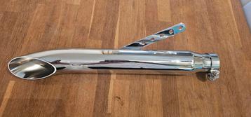 Slip on uitlaat, Slash cut, chroom  beschikbaar voor biedingen