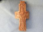 Volkskunst Byzantijns kruis in archeologisch been . 20e eeuw, Antiek en Kunst, Ophalen of Verzenden