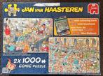 Jan van Haasteren Puzzel 2x1000 stukjes, Ophalen of Verzenden, 500 t/m 1500 stukjes, Zo goed als nieuw, Legpuzzel