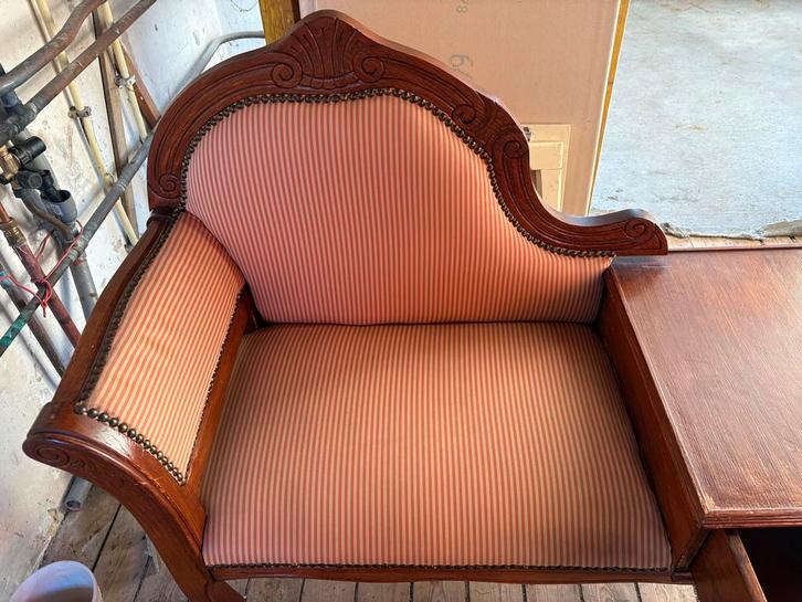 Ouderwets Telefoonbankje in Goede Staat, Antiek en Kunst, Antiek | Meubels | Stoelen en Banken, Ophalen