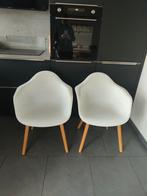 Set van 4 Witte Design eetkamerstoelen, Ophalen