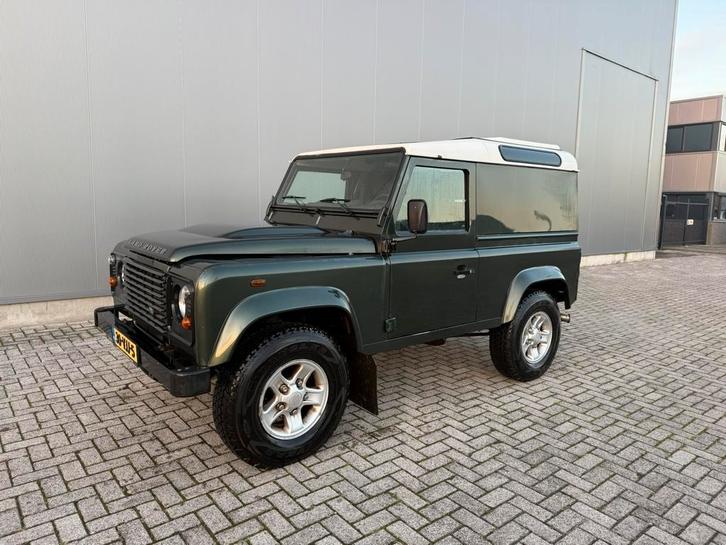 Land Rover Defender 90 2.4tdci, netjes!, Auto's, Land Rover, Bedrijf, 4x4, Trekhaak, Defender, Diesel, Euro 3, SUV of Terreinwagen