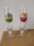 2 hoge Vedett extra glazen, Ophalen of Verzenden, Zo goed als nieuw, Glas of Glazen, Overige merken