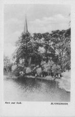 AY501 Blankenham Steenwijkerland Kerk met Kolk 1934, Verzenden, 1920 tot 1940, Ongelopen, Overijssel