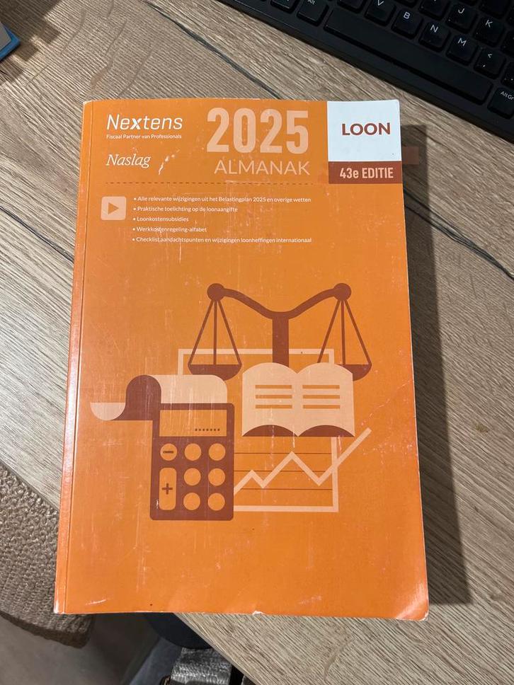 Nextens Loon Almanak 2025, Boeken, Studieboeken en Cursussen, Zo goed als nieuw, Niet van toepassing, Ophalen of Verzenden