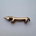 Vintage massief messing teckel flesopener - Walter Bosse ️, Ophalen of Verzenden