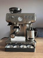 Sage Barista Express Stainless Steel, Witgoed en Apparatuur, Koffiezetapparaten, Gebruikt, Espresso apparaat, 10 kopjes of meer