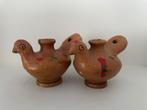 2 x oud vogelfluitje aardewerk terracotta vogel fluitje, Ophalen of Verzenden
