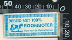Sticker: Banketbakker - Bereid met 100 procent roomboter, Ophalen of Verzenden, Zo goed als nieuw, Bedrijf of Vereniging