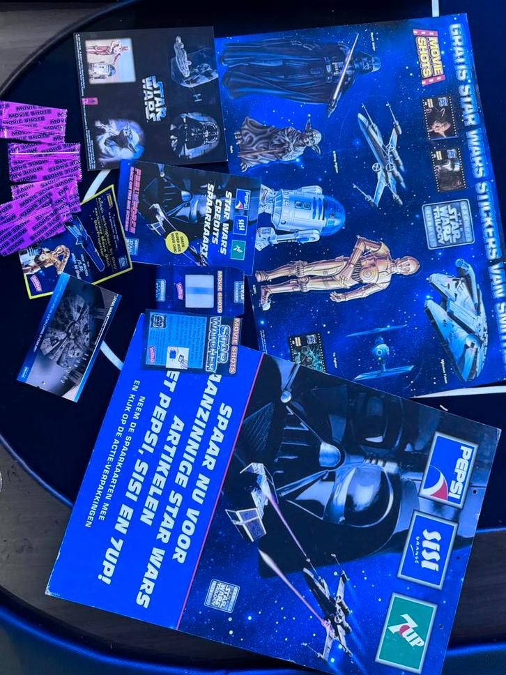 Star Wars Trilogy Stickerposter spaarkaart MovieShots kaart, Verzamelen, Star Wars, Zo goed als nieuw, Boek of Poster, Ophalen of Verzenden