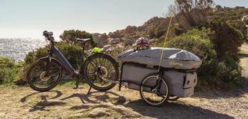 Opblaasbare microcaravan voor fietsers 2 p - B-TURTLE beschikbaar voor biedingen