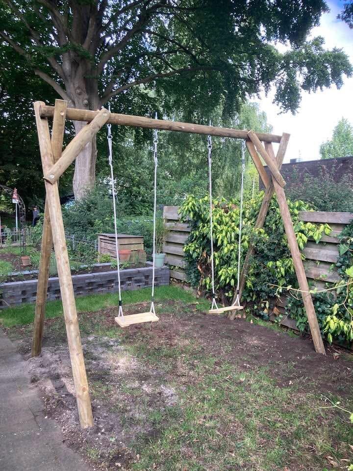 Robuuste houten schommel, Kinderen en Baby's, Ophalen, Zo goed als nieuw, Schommel